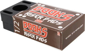 Dooks Risers 1/2" Black 2 pack