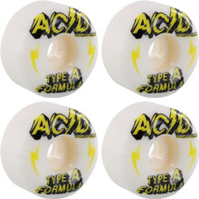 Load image into Gallery viewer, Acid Wheel Type A Formula Power 54mm 99a Side Cuts White/Yellow