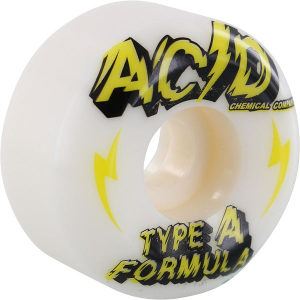 Acid Wheel Type A Formula Power 54mm 99a Side Cuts White/Yellow