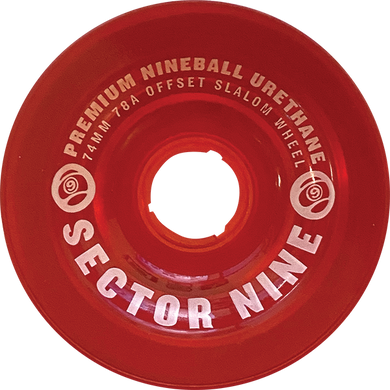 Sector 9 wheel 74mm 78a Slalom Red