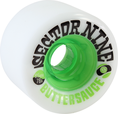 Sector 9 wheel Buttersauce 65mm 78a White Green