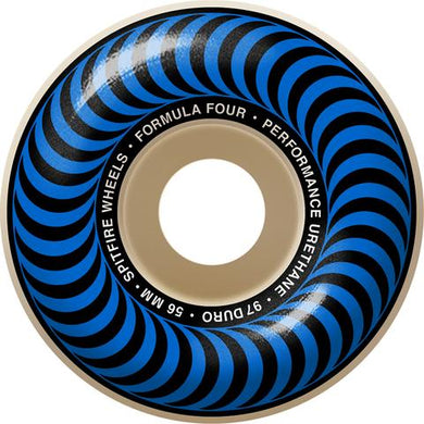 Spitfire Wheels 56mm Formula4 Classics Natural/Blue 97a