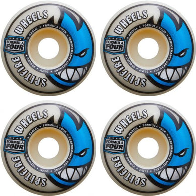 Spitfire Wheels 56mm 99a Formula4 Radial Blue