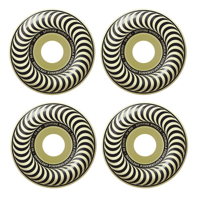 Spitfire Wheels 54mm F4 99a Glow in Dark Classics Silver