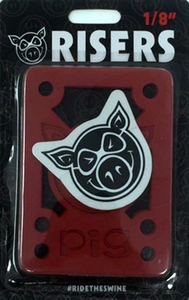 Pig Risers 1/8" Red 2 Pack Shock Pad