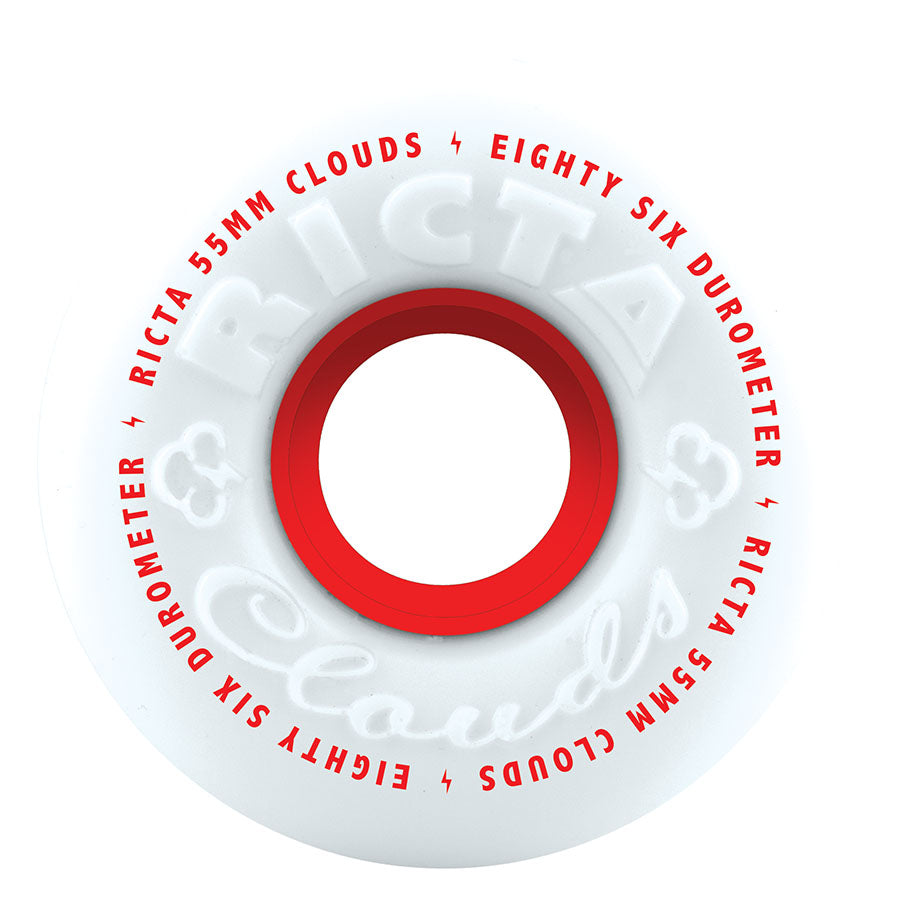 Ricta wheels 55mm Clouds Red 86a