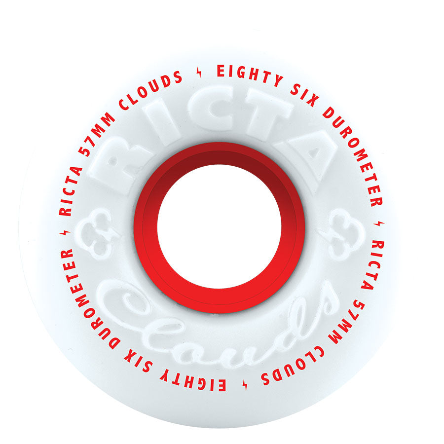 Ricta wheels 57mm Clouds Red 86a
