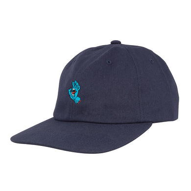 Santa Cruz Strapback Hat Screaming Hand Unstructured Navy