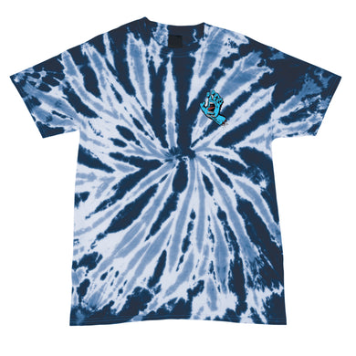Santa Cruz Tee Screaming Hand Twist Navy Tie Dye