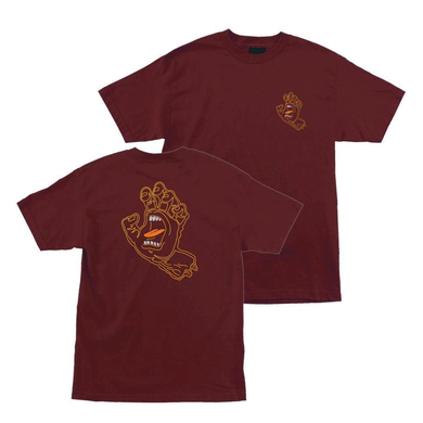 Santa Cruz Tee Void Hand Burgundy