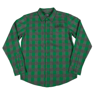 Creature Flannel Outline Charcoal/Green