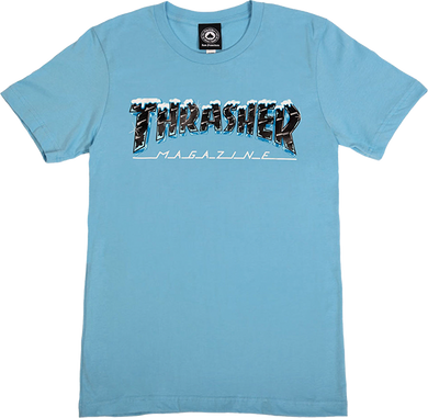 Thrasher Tee (Womens) Black Ice Light Blue