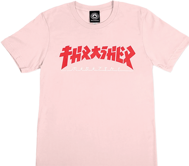 Thrasher Tee (Womens) Godzilla Light Pink