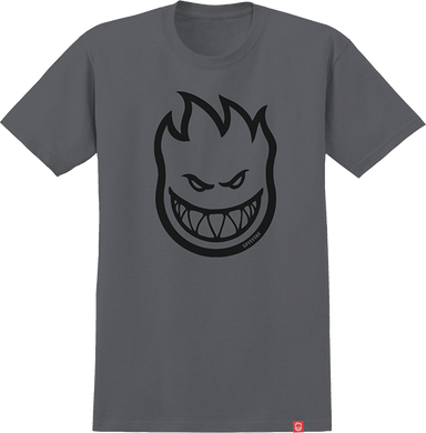 Spitfire Tee Bighead Charcoal Black