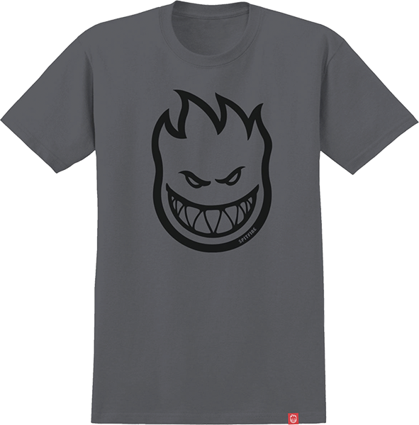 Spitfire Tee Bighead Charcoal Black