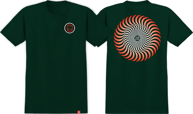 Spitfire Tee Classic Swirl Fade Forest Green