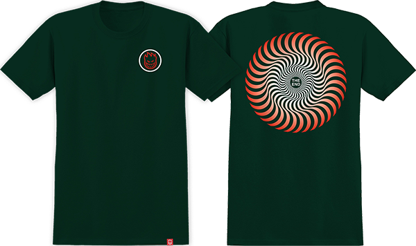 Spitfire Tee Classic Swirl Fade Forest Green
