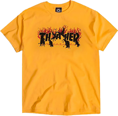 Thrasher Tee Crows Gold
