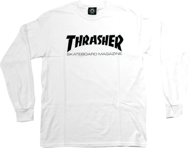 Thrasher L/S Tee Skate Mag White