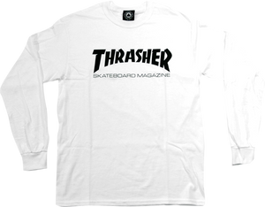 Thrasher L/S Tee Skate Mag White