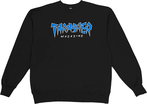 Thrasher Crewneck Jagged Logo Black