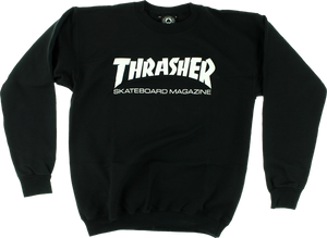 Thrasher Crewneck Skate Mag Logo Black
