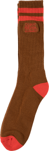 Anti Hero Socks Hero Outline Brown Red