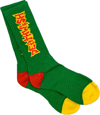 Deathwish Socks Disciple Crew Green
