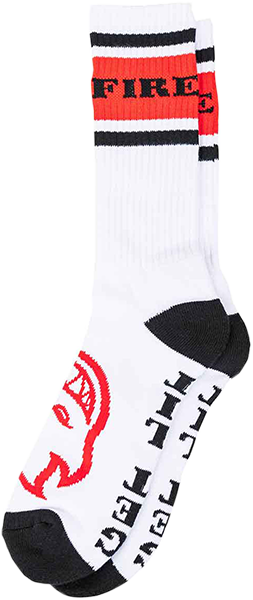 Spitfire Socks Classic 87 Bighead White Black Red