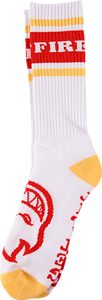 Spitfire Socks Classic Crew White Red Yellow