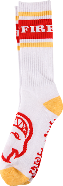 Spitfire Socks Classic Crew White Red Yellow