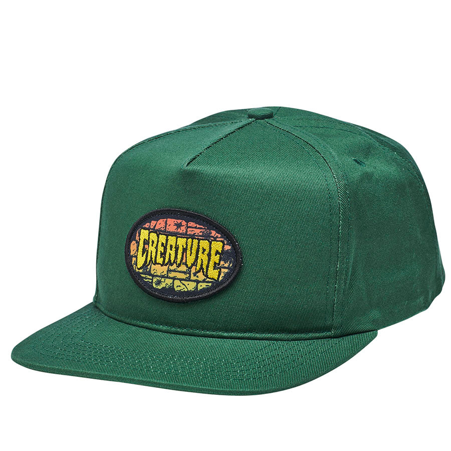 Creature Hat Crypt Snapback Forest Mid Profile