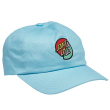 Load image into Gallery viewer, Santa Cruz Stapback Hat Unstructured Double Dot Light Blue