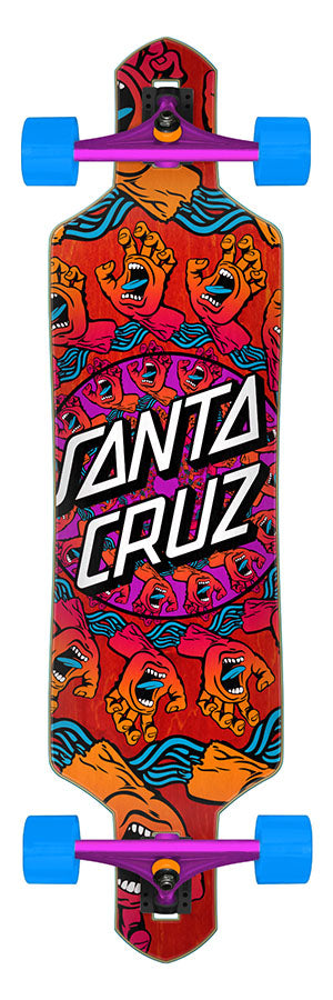 Santa Cruz Longboard Complete Mandala Hand 9.0 Drop Thru