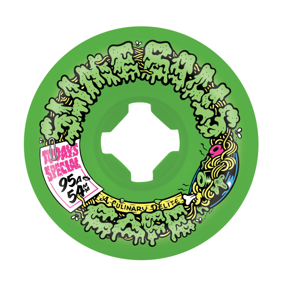Slime Ball Wheels 54mm Double Take Cafe Vomit Mini Green 95a