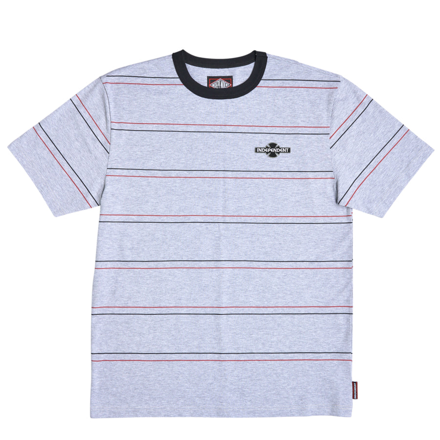 Independent Tee OGBC Patch Grey Stripe