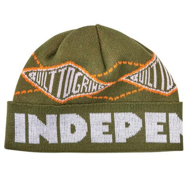 Independent Trucks Beanie Built to Grind Shoreman Army green