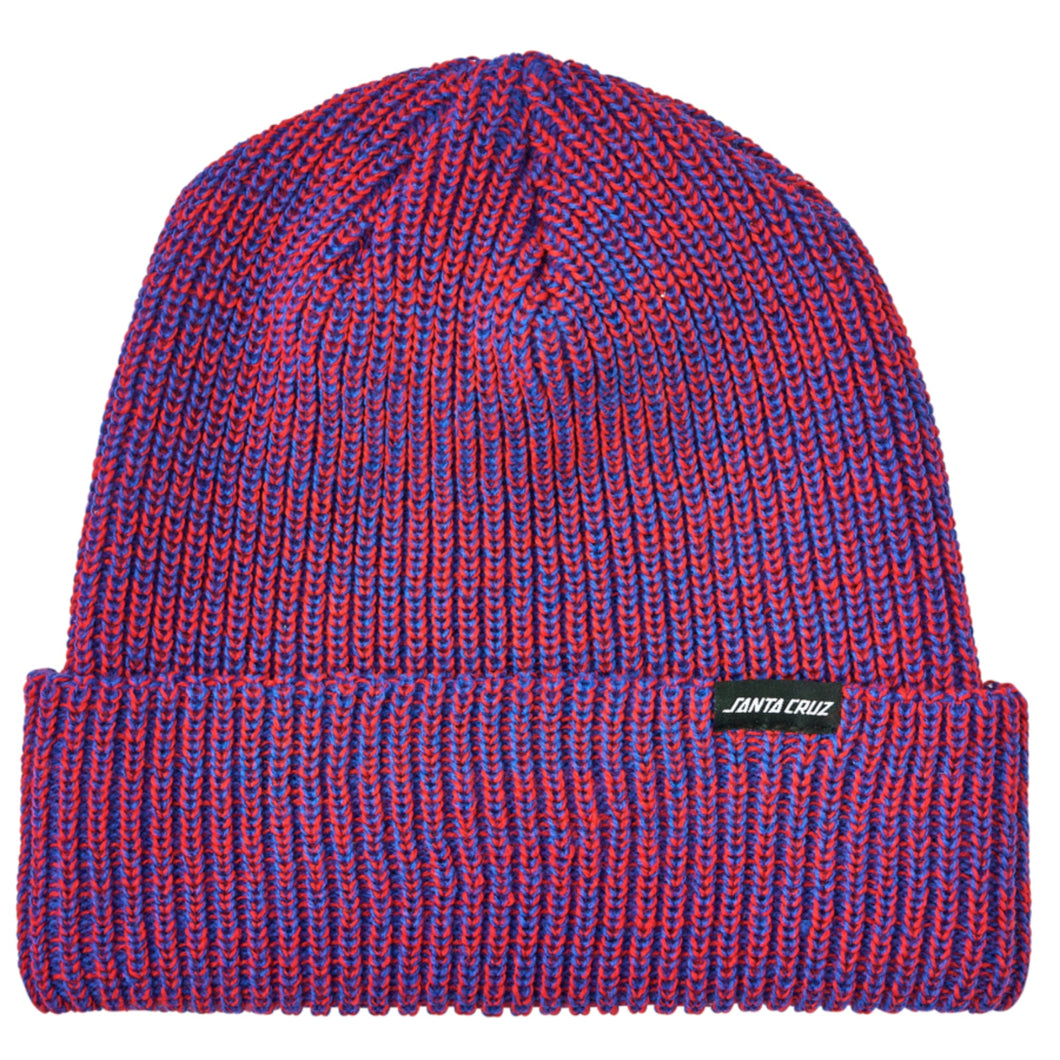 Santa Cruz Beanie Decoder Strip Long Shoreman Navy/Red