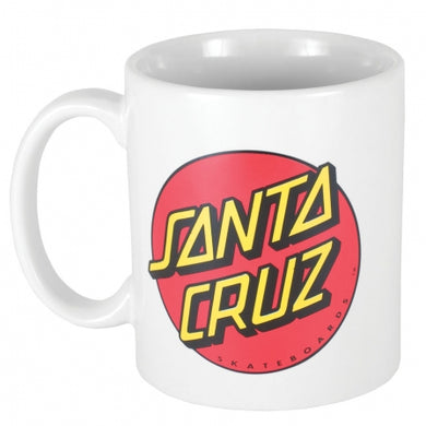 Santa Cruz Mug Classic Dot White