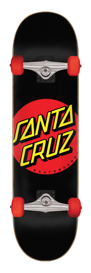 Santa Cruz Complete Micro Classic Dot Black/Red 7.25