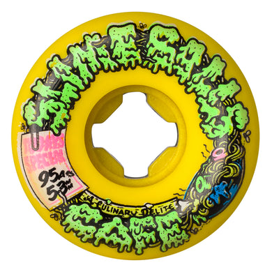 Slime Ball Wheels 53mm Double Take Cafe Vomit Mini Yellow/Black 95a