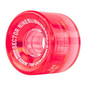 Sector 9 wheel 58mm 78a Clear Red