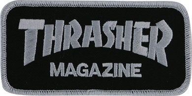 Thrasher Patch Mag Logo Black Silver