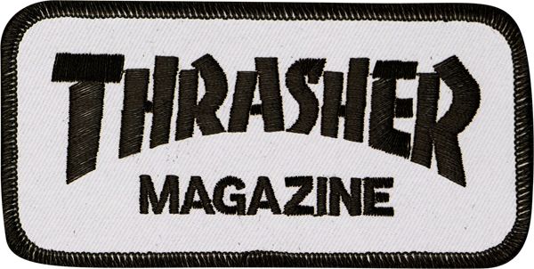 Thrasher Patch Mag Logo White Black