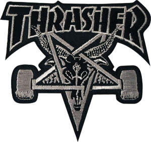 Thrasher Patch Sk8 Goat Black Silver