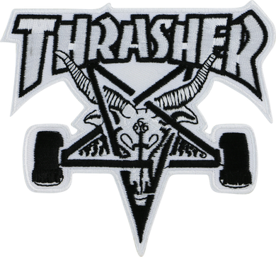 Thrasher Patch Sk8 Goat White Black