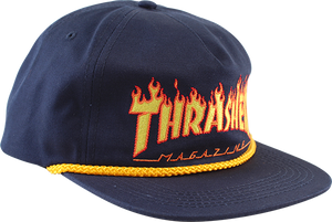 Thrasher Hat Flame Rope Navy