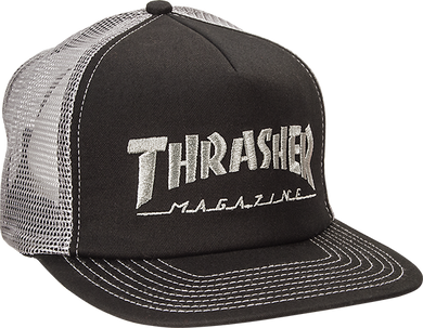 Thrasher Hat Logo EMB Black Silver