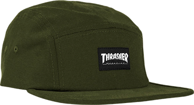 Thrasher Hat Mag Logo 5 Panel Army