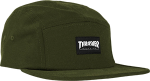 Thrasher Hat Mag Logo 5 Panel Army